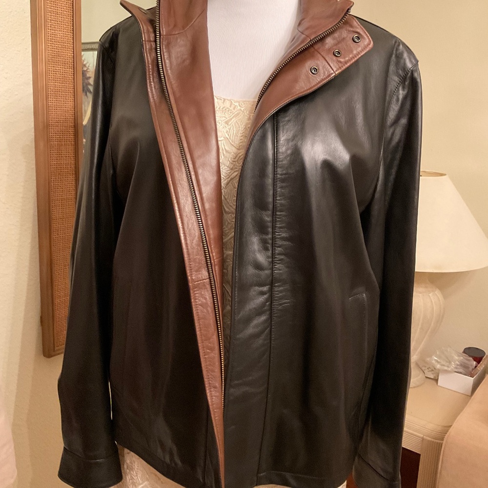 Daniel Cremieux Leather Jacket Size L
